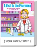 CS0410 A Visit To The Pharmacy Coloring and Activity Book with Custom Imprint